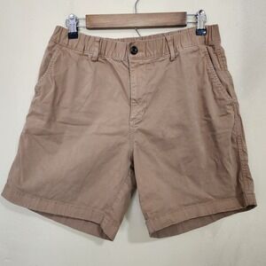 Bearbottom Stretch Chino 7" Inseam Shorts Camel Tan  Casual Men's Size Large